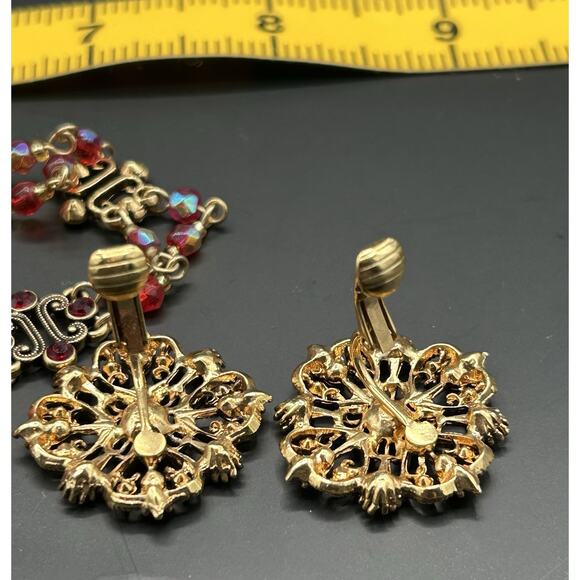Nina Ricci Avon Double Strand Interspersed Beading Metal Elements Ornate Floral - Picture 7 of 12